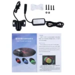 LJFL201-405 Car Universal Alarm 650nm Red Laser Tail Fog Light Lamp - Image 4