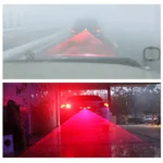 LJFL201-405 Car Universal Alarm 650nm Red Laser Tail Fog Light Lamp - Image 6