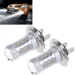 2 PCS H7 800 Lumen 80W 16-3535-LEDs 6000K White Light Car LED Fog Light, DC 12-24V - Image 2