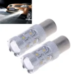 2PCS 1157/BAY15D 650 Lumen 50W 10-3535-LEDs 6500K White Light Car Brake Light, DC 12-24V - Image 2