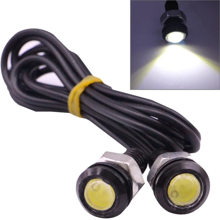 S-CMS-2430B.webp 2 PCS 2x 2W Waterproof Eagle Eye Light White LED Light for Vehicles, Cable Length: 60cm - Image 1