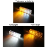 12W 720LM 6500K 635nm 4-LED Wired Car Flashing Warning Signal Lamp, DC12-24V, Wire Length: 95cm - Image 7