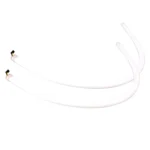 2 PCS  6W 360LM 6500K 597-577nm White + Yellow Wired LED Tube Daytime Running Light DRL Steering Lamp, DC12V, Lamp Length:60cm - Image 2