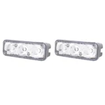 2 PCS MZ 9W 540LM 6500K 3-LED White Light Wired Car Daytime Running Light Fog Lamp, DC12-24V,Light Wire: 15cm - Image 2