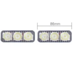 2 PCS MZ 9W 540LM 6500K 3-LED White Light Wired Car Daytime Running Light Fog Lamp, DC12-24V,Light Wire: 15cm - Image 3