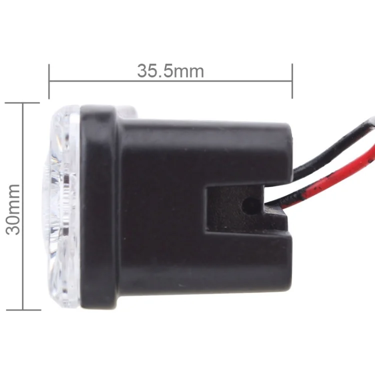 S-CMS-2442W_4.webp 2 PCS MZ 9W 540LM 6500K 3-LED White Light Wired Car Daytime Running Light Fog Lamp, DC12-24V,Light Wire: 15cm - Image 5