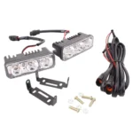 2 PCS MZ 9W 540LM 6500K 3-LED White Light Wired Car Daytime Running Light Fog Lamp, DC12-24V,Light Wire: 15cm - Image 7