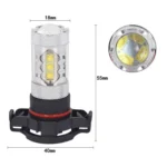 H16 80W 850LM White Light 16-3535-LEDs Car Daytime Running Light Front Fog Light Bulb, DC 12-24V - Image 4