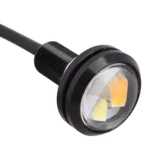 2 PCS  22.5mm 2W 200LM White + Yellow Light 4 LED SMD 5630 Eagle Eye Car Steering Light Daytime Running Light - Image 3