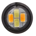 2 PCS  22.5mm 2W 200LM White + Yellow Light 4 LED SMD 5630 Eagle Eye Car Steering Light Daytime Running Light - Image 4