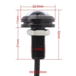 2 PCS  22.5mm 2W 200LM White + Yellow Light 4 LED SMD 5630 Eagle Eye Car Steering Light Daytime Running Light - Image 6