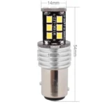 2 PCS 1157 3W LED 300LM SMD 2835 Car Rear Fog Lamp / Backup Light for Vehicles, DC 12V - Image 4