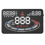 E300 5.5 inch Car OBDII / EUOBD HUD Vehicle-mounted Head Up Display Security System, Support Speed & Fuel Consumption, Overspeed Alarm, Fuel Consumption, Water Temperature, etc. - Image 2