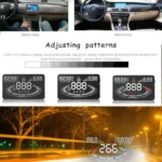 E300 5.5 inch Car OBDII / EUOBD HUD Vehicle-mounted Head Up Display Security System, Support Speed & Fuel Consumption, Overspeed Alarm, Fuel Consumption, Water Temperature, etc. - Image 11