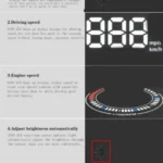 E300 5.5 inch Car OBDII / EUOBD HUD Vehicle-mounted Head Up Display Security System, Support Speed & Fuel Consumption, Overspeed Alarm, Fuel Consumption, Water Temperature, etc. - Image 14