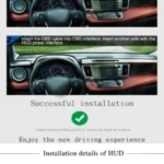 E300 5.5 inch Car OBDII / EUOBD HUD Vehicle-mounted Head Up Display Security System, Support Speed & Fuel Consumption, Overspeed Alarm, Fuel Consumption, Water Temperature, etc. - Image 15