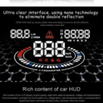 E300 5.5 inch Car OBDII / EUOBD HUD Vehicle-mounted Head Up Display Security System, Support Speed & Fuel Consumption, Overspeed Alarm, Fuel Consumption, Water Temperature, etc. - Image 10