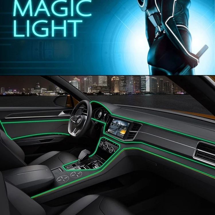 S-CMS-2863G_7.webp Waterproof Flat Flexible Car Strip Light with Driver for Car Decoration, Length: 5m - Image 8