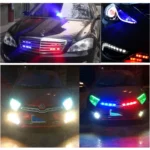 2 PCS 6 inch 6 LED 2 x 18W Car Flash Warning Light Red + Blue Change White Waterproof Emergency Light, DC 12V - Image 13