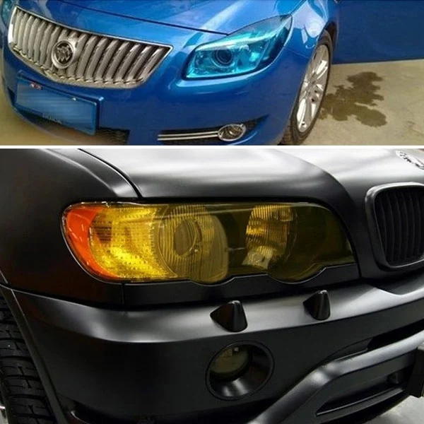 S-CMS-3003H_4.webp Protective Decoration Flash Point Car Light Membrane /Lamp Sticker, Size: 195cm x 30cm - Image 5