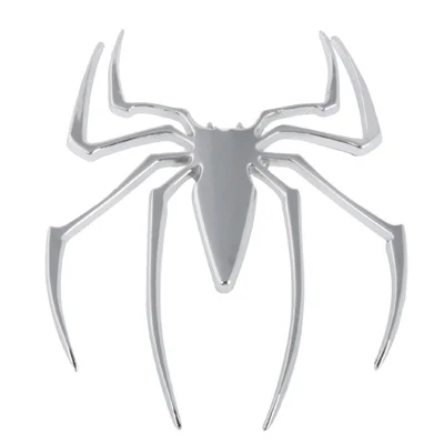 Metal Spider Style Chrome Badges(Silver)