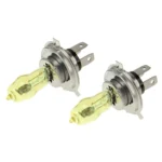 2 X H4 HOD Halogen Bulbs 12V 100W 2400 LM 3500K Yellow Light Headlights - Image 2