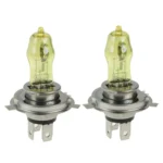 2 X H4 HOD Halogen Bulbs 12V 100W 2400 LM 3500K Yellow Light Headlights - Image 4
