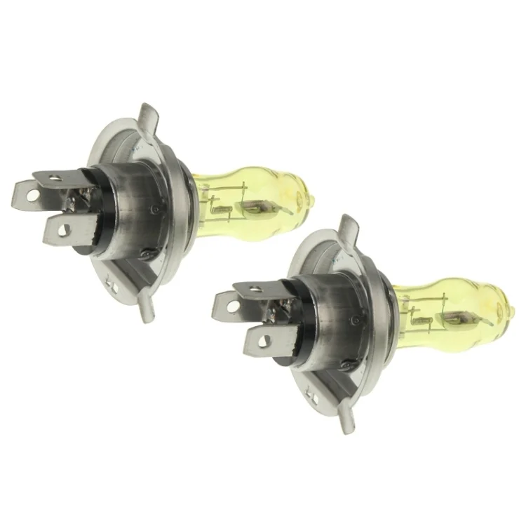 S-CMS-3105_4.webp 2 X H4 HOD Halogen Bulbs 12V 100W 2400 LM 3500K Yellow Light Headlights - Image 5