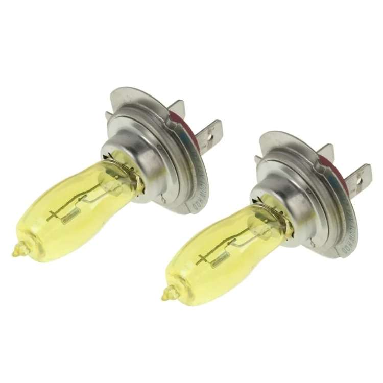 S-CMS-3106_1.webp 2 X H7 HOD Halogen Bulbs 12V 100W 2400 LM 3500K Yellow Light Headlights - Image 2