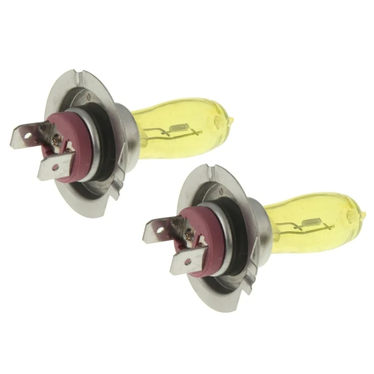 S-CMS-3106_4.webp 2 X H7 HOD Halogen Bulbs 12V 100W 2400 LM 3500K Yellow Light Headlights - Image 5