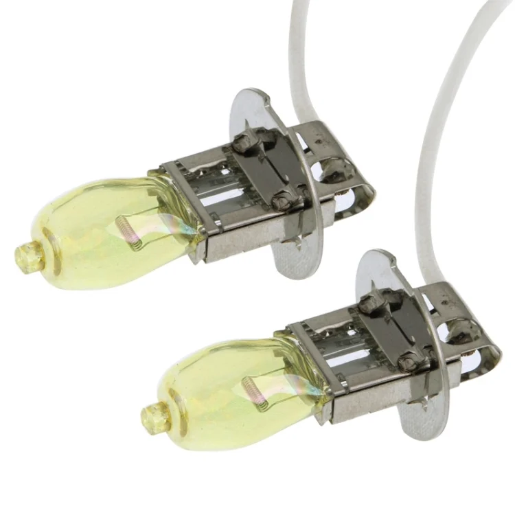 S-CMS-3107_1.webp 2 X H3 HOD Halogen Bulbs 12V 100W 2400 LM 3500K Yellow Light Headlights - Image 2
