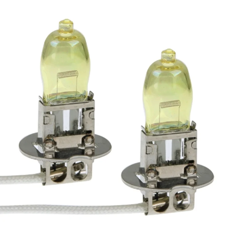 S-CMS-3107_2.webp 2 X H3 HOD Halogen Bulbs 12V 100W 2400 LM 3500K Yellow Light Headlights - Image 3