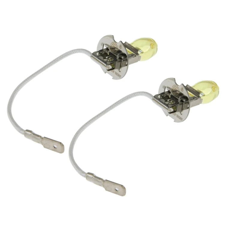S-CMS-3107_3.webp 2 X H3 HOD Halogen Bulbs 12V 100W 2400 LM 3500K Yellow Light Headlights - Image 4