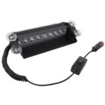8W 800LM 8-LED 3-Modes Adjustable Angle Car Strobe Flash Dash Emergency Light Warning Lamp with Suckers, DC 12V - Image 2
