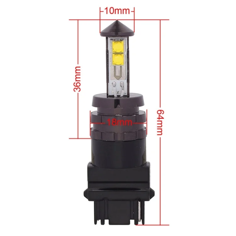 S-CMS-3469_4.webp T25 20W 800LM White Light 4 XT-E LED Car Brake Light Steering Light Bulb, DC 12-24V - Image 5