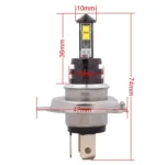 H4 20W 800LM White Light 4 XT-E LED Car Daytime Running Light Headlight Bulb, DC 12-24V - Image 5