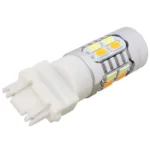 2PCS T25 10W 700LM Yellow + White Light Dual Wires 20-LED SMD 5630 Car Brake Light Lamp Bulb, Constant Current, DC 12-24V - Image 3