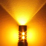 2PCS T25 10W 700LM Yellow + White Light Dual Wires 20-LED SMD 5630 Car Brake Light Lamp Bulb, Constant Current, DC 12-24V - Image 8