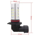 2 PCS 9005 4.2W 630LM White Light 21 LED 2835 SMD Car Brake Light Steering Light Bulb,  DC 12V - Image 5