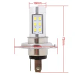 H4 4.2W 630LM White Light 21 LED 2835 SMD Car Headlamp Bulb, Constant Current, DC 12-24V - Image 5