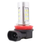 2 PCS H11 4.2W 630LM White Light 21 LED 2835 SMD Car Front Fog Light Lamp Bulb, DC 12V - Image 2