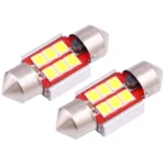 2 PCS 31mm 2.5W 180LM White Light 6 LED SMD 2835 CANBUS License Plate Reading Lights Car Light Bulb - Image 2