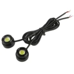 2x 1.5W Waterproof Eagle Eye Light White LED Light for Vehicles, Cable Length: 65cm - Image 2