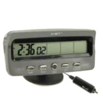 3.6 inch LCD Car Digital Thermometer with Time / Date / Week / Alarm / Car Storage Battery Voltage Display(Black) - Image 2