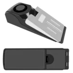 HH-MD001 Door Stop Wedge Alarm for Home and Travel(Black) - Image 2