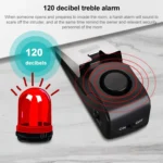HH-MD001 Door Stop Wedge Alarm for Home and Travel(Black) - Image 6