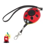 Ladybug Personal Alarm, Self-defense Defend Wolf, Mini Alarm for Girl and Kids(Red)
