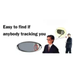 Anti-Track UV Protection Reflex Sunglasses Side Mirror with Protective Box - Image 7