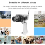 Fake Dummy Wireless Surveillance IR LED Security Camera with 45 Rotation(Silver) - Image 9