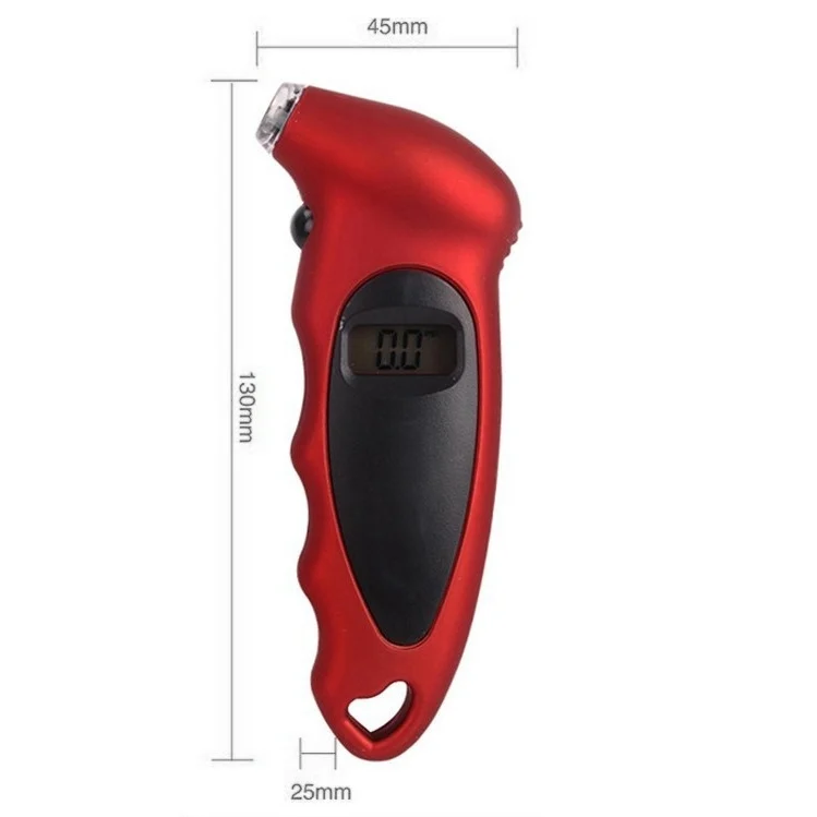 S-DPG-0102_2.webp Digital Tire Gauge with LED Flash light, Pressure Range: 0-100PSI(Red) - Image 3